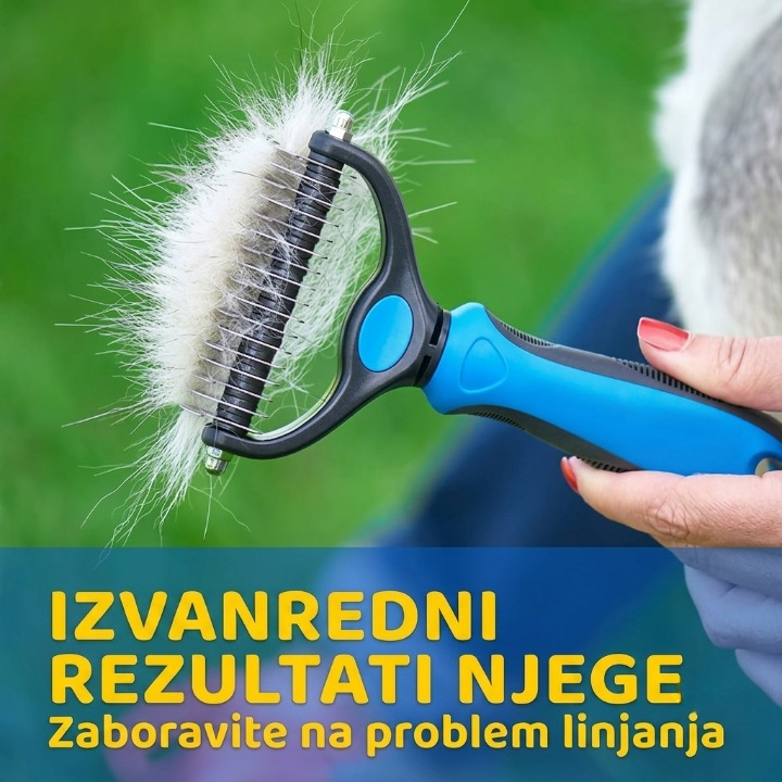 Dvostrana Četka Protiv Linjanja – Recite Zbogom Dlakama po Kući
