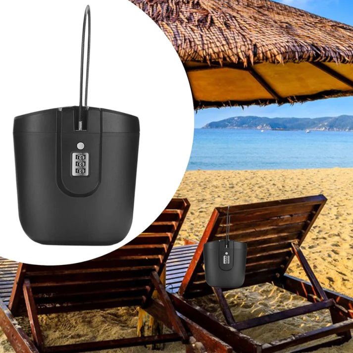 Mini vodootporni sef za plažu sa bravom – za telefon, novac i dokumenta